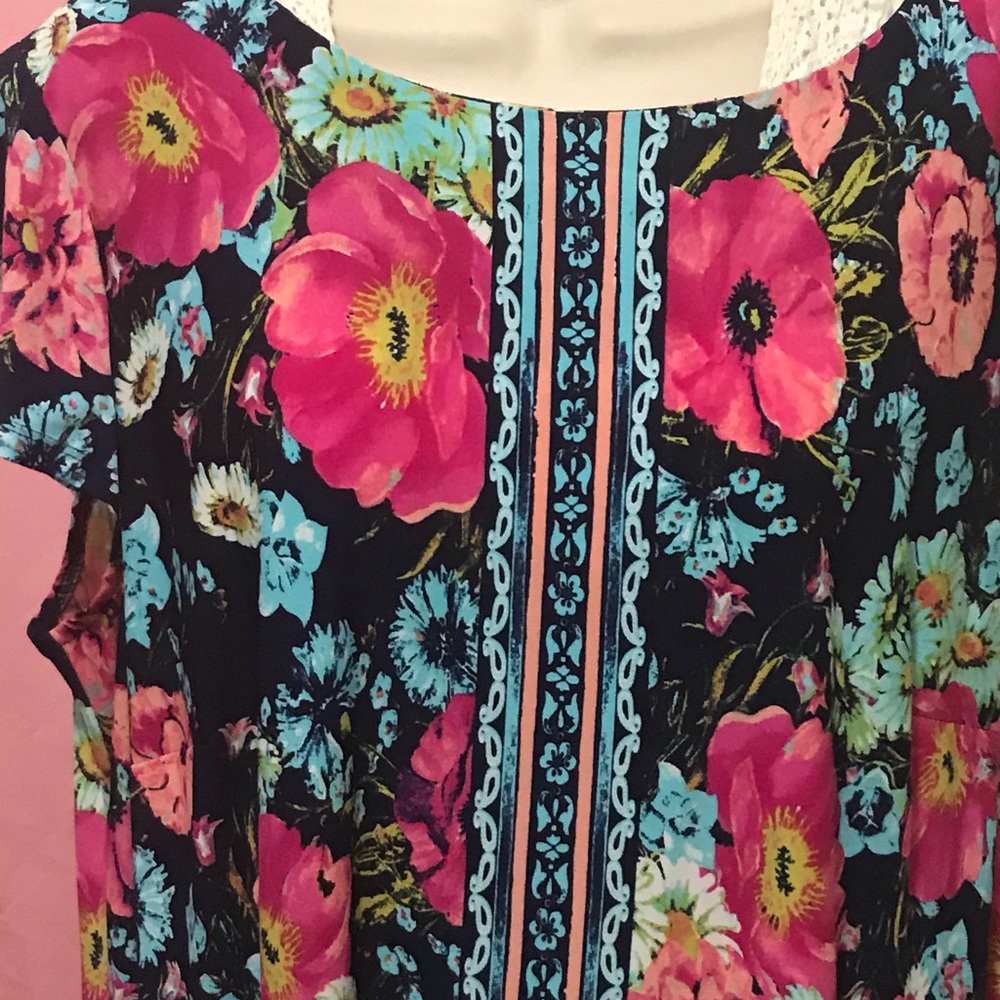 NWT- Floral Midi Dress 18w